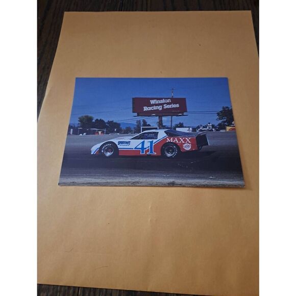 Vintage 1990 NASCAR Sheri Bown Driver Card #41 Speedcraft Auto Max 5x7 Camaro - Picture 1 of 2